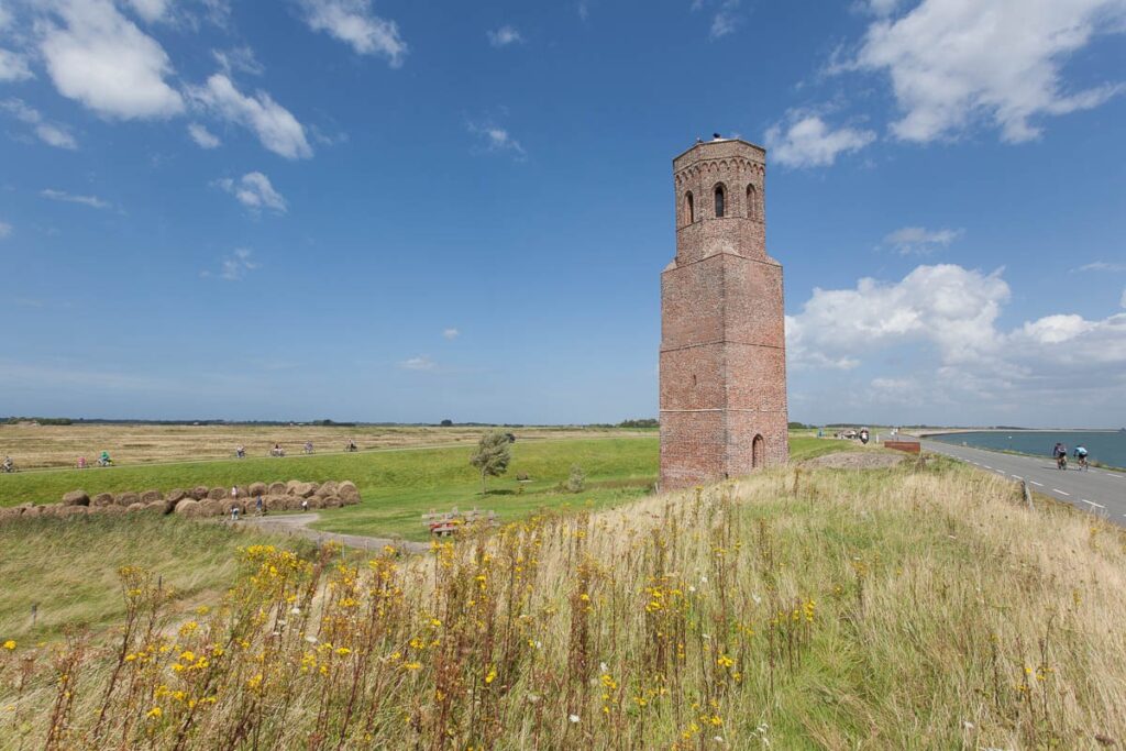 De Plompetoren, restant van het dorp Koudekerke op Schouwen-Duiveland