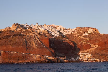 Zicht op Oia, Santorini