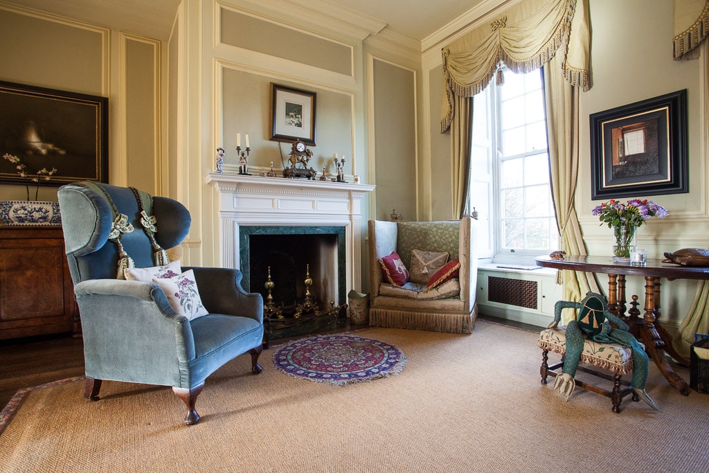Het interieur van Byfleet Manor, het huis van Maggie Smith. Te zien tijdens een rondreis door Downton Abbey Country.