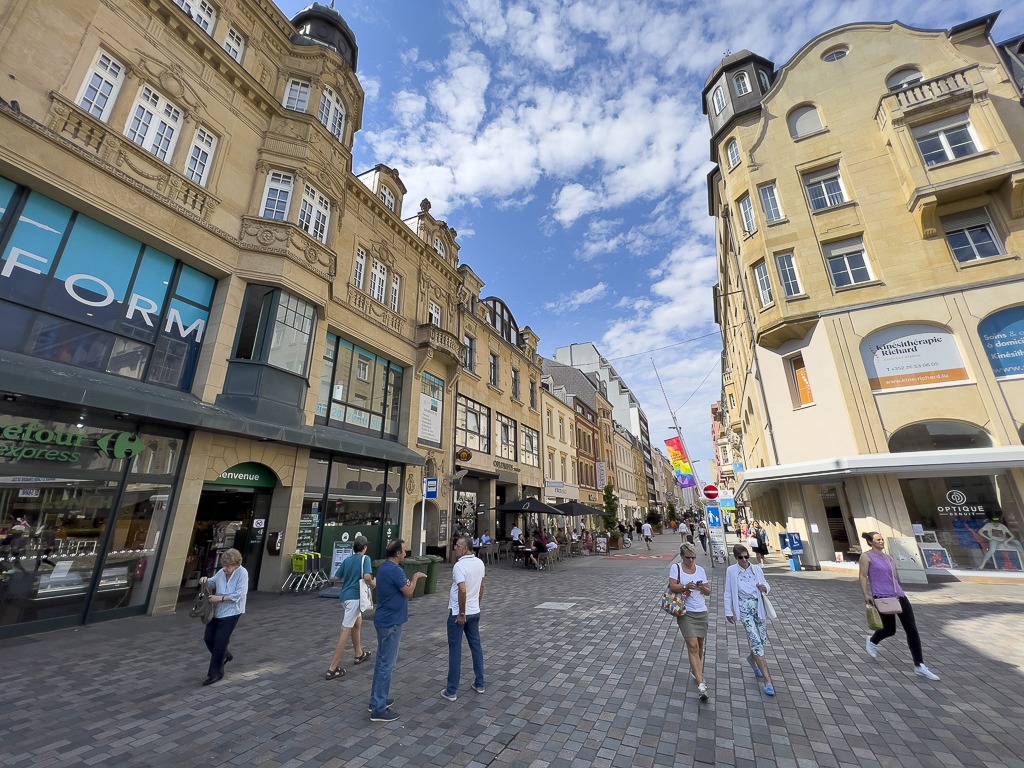 Winkelstraat in Esch-sur-Alzette