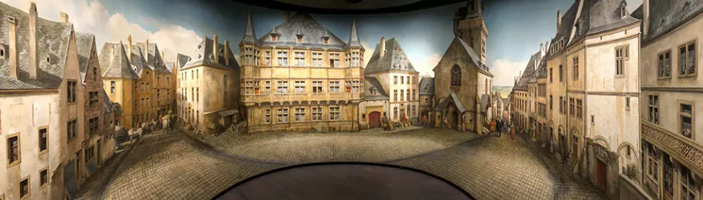 Panorama in het Lëtzebuerg City Museum